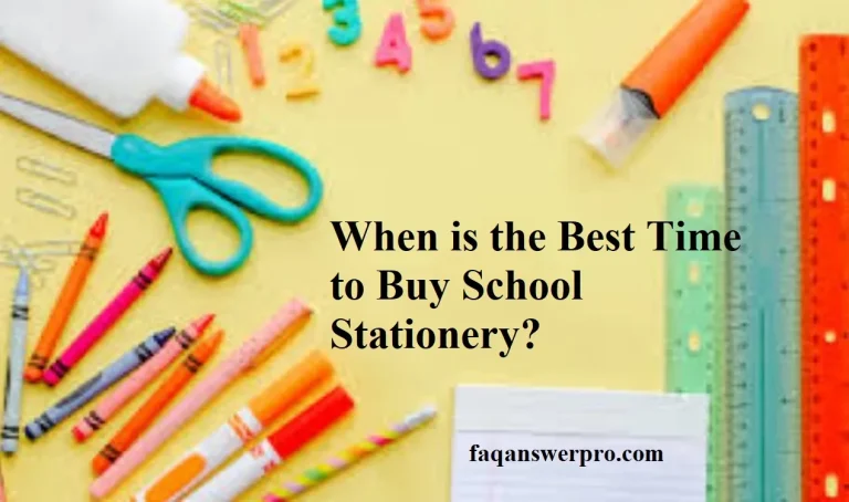 When is the Best Time to Buy School Stationery?